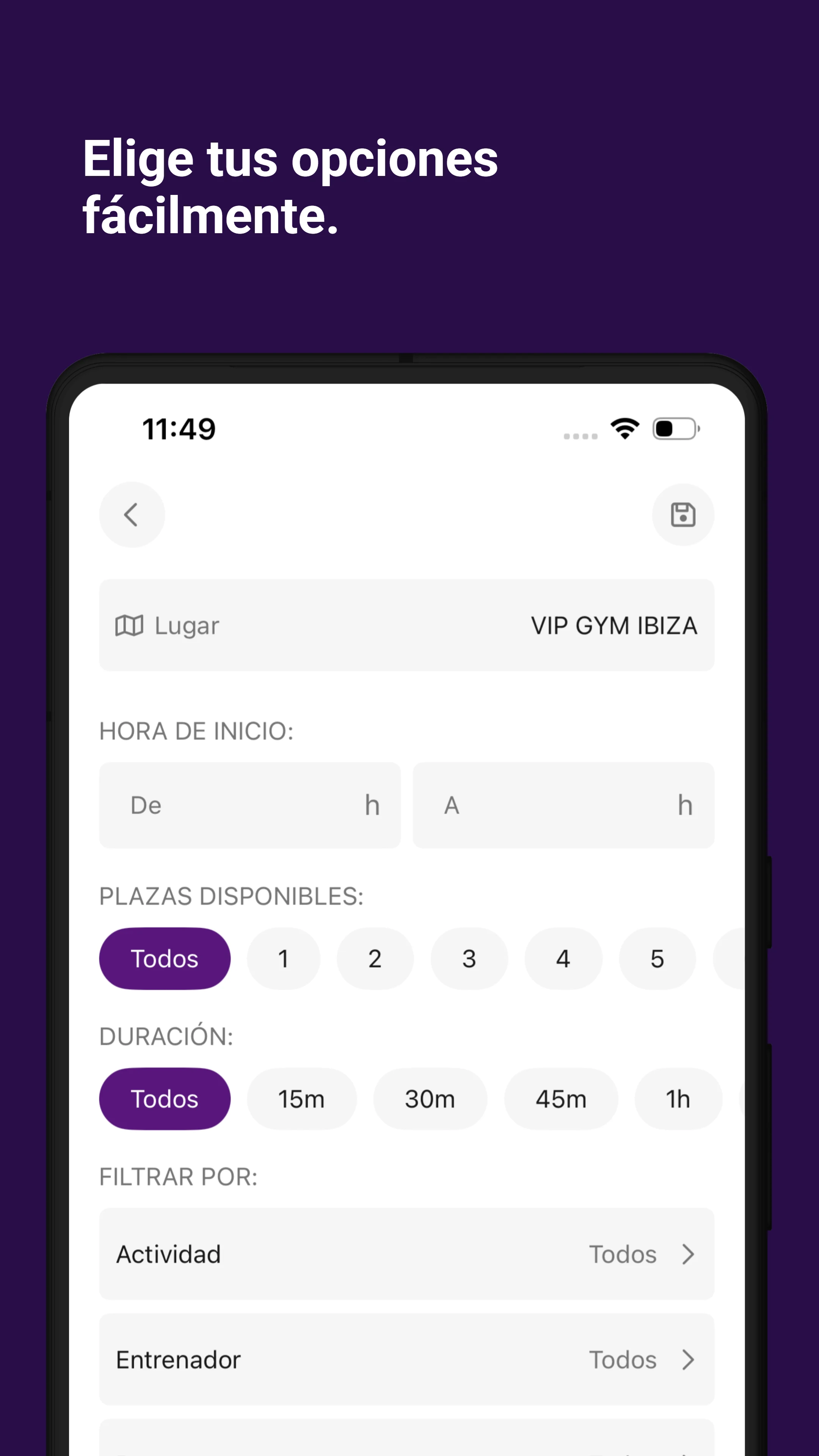 VIP GYM IBIZA screenshot